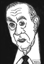 Cartoon: Graham Greene (small) by Pascal Kirchmair tagged graham greene schriftsteller writer journalist the third man der dritte mann