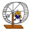 Cartoon: Hamsterrad (small) by Pascal Kirchmair tagged hamsterrad tretmühle rat race roue hamster treadmill