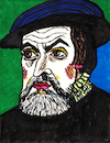 Cartoon: Hernan Cortes (small) by Pascal Kirchmair tagged spanien,hernan,cortes,espana,espanol,spanischer,konquistador,conquistador,indianer,aztecs,azteken,aztekenreich,mexiko,mexico,hauptstadt,tenochtitlan,aztecas,azteques,astecas,venetiano,antike,venecia,veneza,venice,venezia,venedig,venise,rom,rome,roma,italy,italia,italien,renaissance,firenze,florence,florenz,pascal,kirchmair,dessin,drawing,painting,dipinto,pintura,pittura,peinture,artist,artiste,artista,kunst,künstler,illustration,zeichnung,cartoon,caricature,karikatur,ilustracion,dibujo,desenho,ink,disegno,ilustracao,illustrazione,illustratie,de,presse,du,jour,art,of,the,day,tekening,teckning,cartum,vineta,comica,vignetta,caricatura,portrait,porträt,portret,retrato,ritratto,arte,artwork,rinascimento,renacimiento,malerei