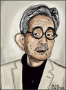 Cartoon: Kenzaburo Oe (small) by Pascal Kirchmair tagged kenzaburo oe caricature portrait karikatur cartoon japan schriftsteller scrittore autor author auteur romancier