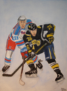 Cartoon: National Hockey League (small) by Pascal Kirchmair tagged nhl amerikanische eishockey liga vanek thomas