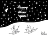 Cartoon: Neujahrskarte (small) by Pascal Kirchmair tagged new,year,card,carte,de,nouvel,an,neujahrskarte,neujahrswünsche,glückliches,cartoons,comics,comic,lustig,funny,bonne,annee,happy,ein,frohes,gutes,neues,jahr,karte,pascal,kirchmair,guten,rutsch,buon,anno,felice,nuovo,feliz,prospero,ano,nuevo,um,novo,ink,tusche,tuschezeichnung,portrait,retrato,ritratto,porträt,illustration,drawing,zeichnung,cartoon,caricature,karikatur,ilustracion,dibujo,desenho,disegno,ilustracao,illustrazione,illustratie,dessin,presse,du,jour,art,of,the,day,tekening,teckning,cartum,vineta,comica,vignetta,caricatura,portret