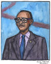 Cartoon: Paul Kagame (small) by Pascal Kirchmair tagged paul,kagame,portrait,caricature,karikatur,president,ruanda