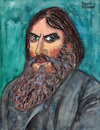 Cartoon: Rasputin (small) by Pascal Kirchmair tagged grigori,rasputin,portrait,retrato,catoon,caricature,karikatur,dibujo,desenho,tekening,drawing,zeichnung,disegno,dessin,illustration,ilustracion,ilustracao,cartum,ritratto