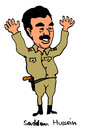 Cartoon: Saddam Hussein (small) by Pascal Kirchmair tagged saddam,hussein,irak,bagdad,diktator,machthaber,iraq,usa,dictator,dictateur