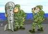 Cartoon: yanquis (small) by pali diaz tagged marines,bomb