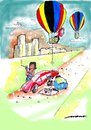 Cartoon: A Helping Hand (small) by kar2nist tagged tyre,puncture,hot,air,baloon,help,on,the,road,flat,changing