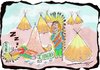 Cartoon: ConTENTed Sleeper (small) by kar2nist tagged viagra,tent,americanindian,wild,west