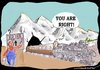 Cartoon: Cussedness (small) by kar2nist tagged train,cave,oneway,deadend