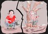 Cartoon: Hazards of tree planting (small) by kar2nist tagged gardening,trees,planting