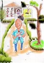 Cartoon: Licking of his life! (small) by kar2nist tagged wigs,cameleon,licking