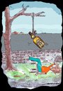 Cartoon: SUICIDE OF A DRUNKARD (small) by kar2nist tagged drink,shivas,regal,suicine,hanging