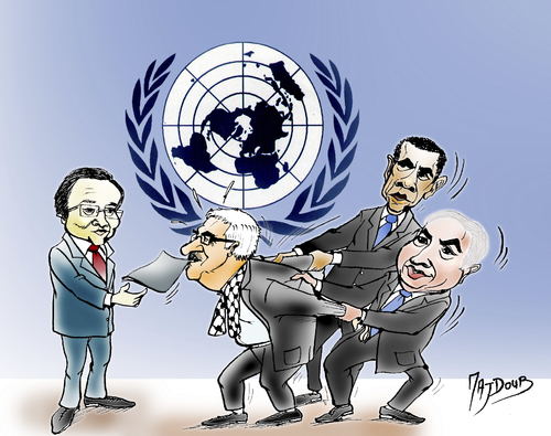 Cartoon: DEMANDE HISTORIQUE (medium) by Majdoub Abdelwaheb tagged palestine,free