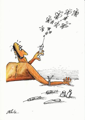 Cartoon: summer drugs (medium) by axinte tagged drugs