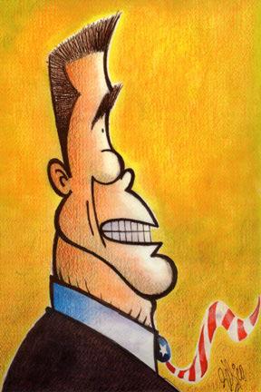 Cartoon: Arnold Schwarzenegger (medium) by Gelico tagged arnold,schwarzenegger,famous,people,gelico