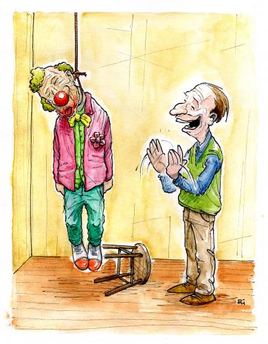 Clowns sind lustig.