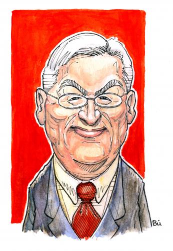 Cartoon: Frank Walter Steinmeier (medium) by Bülow tagged frank walter steinmeier,frank steinmeier,politikr,portrait,karikatur,mann,gesicht,illustration,spd,kandidat,frank,walter,steinmeier