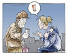 Cartoon: 2 Generationen - 1 Anliegen (small) by Bülow tagged betteln geld armut