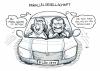 Cartoon: Parallelgesellschaft (small) by Bülow tagged ehe,fahrt,auto,parallelgesellschaft,gedanken,car,drive,relationship