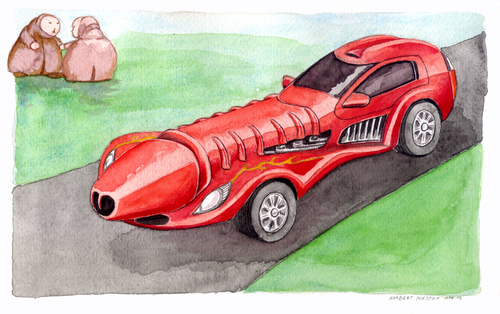 Cartoon: Macchina del c. (medium) by Niessen tagged cars