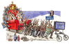 Cartoon: Buon Natale 2011 (small) by Niessen tagged christmas,deer,berlusconi,weihnachten,schlitten,renntiere,sofa,natale,slitta,renne,poltrona