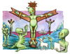 Cartoon: Cristo alieno (small) by Niessen tagged alien,christ,extraterrestre,cross,außerirdisch,jesus,kreuz
