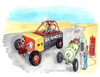 Cartoon: Duracell (small) by Niessen tagged energy power battery recharge cars