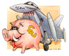 Cartoon: Eurofickther (small) by Niessen tagged euro eurofighter fuck sparschwein schwein