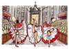 Cartoon: Gay pride in Vaticano (small) by Niessen tagged san,pietro,ballare,can,preti,gay,dance,priests,tanzen,priester,homosexuell