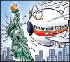Cartoon: Crisis (small) by Carayboo tagged crisis,ny,plane,liberty,money,cash,dollar,terrorist,policy,finance,lengele