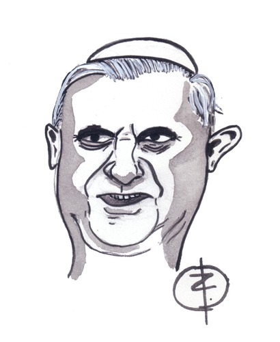 Cartoon: Papst Benedikt (medium) by Strassengalerie tagged ratzinger,papst,benedikt