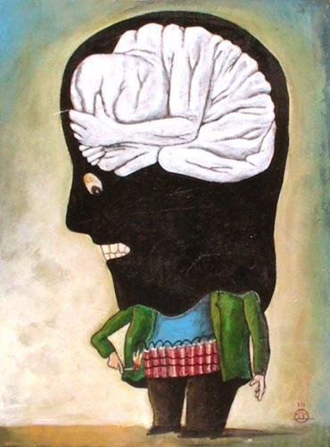 Cartoon: brain (medium) by drljevicdarko tagged no