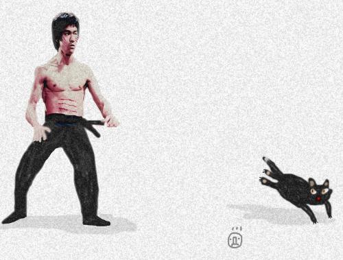 Cartoon: bruce lee (medium) by drljevicdarko tagged bruce,lee