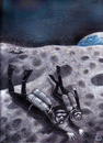Cartoon: divers on the moon (small) by drljevicdarko tagged divers on the moon