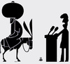 Cartoon: Nasredin and politic (small) by drljevicdarko tagged nasredin