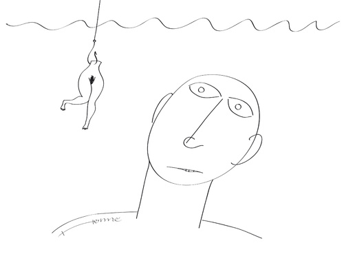 Cartoon: the bait (medium) by Herme tagged love,relationship