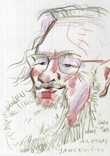 Cartoon: Alvydas Jancevicius (medium) by Kestutis tagged actor,sketch,kestutis,lithuania