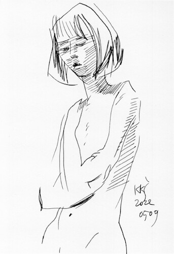 Cartoon: Artists and models. Sketches 4 (medium) by Kestutis tagged sketch,art,kunst,kestutis,lithuania