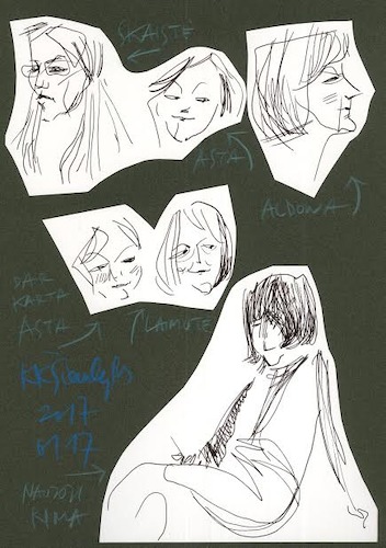 Cartoon: Artists. Model (medium) by Kestutis tagged artist,model,sketch,kestutis,lithuania