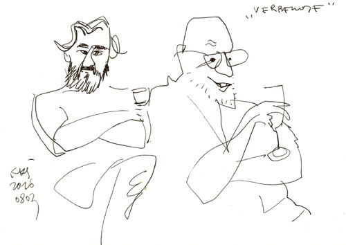 Cartoon: Artists party (medium) by Kestutis tagged sketch,art,party,kestutis,lithuania