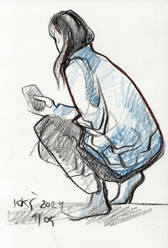 Cartoon: Artists plus models 7 (medium) by Kestutis tagged art,kunst,sketch,kestutis,lithuania