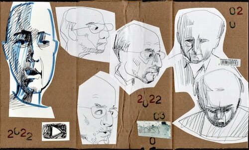 Cartoon: Automatic drawing 6 (medium) by Kestutis tagged drawing,war,ukraine,russia,kestutis,lithuania,sketch,youtube