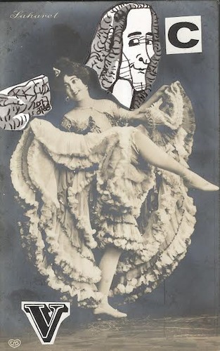 Cartoon: Cabaret Voltaire (medium) by Kestutis tagged cabaret,voltaire,saharet,dada,postcard,kestutis,lithuania,art,kunst