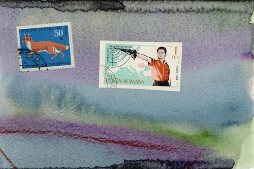 Cartoon: Criminal incident (medium) by Kestutis tagged criminal,incident,comic,kestutis,lithuania,art,kunst,postage,briefmarke