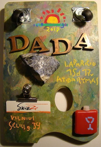 Cartoon: DADA exhibition Poster (medium) by Kestutis tagged dada,art,kunst,kestutis,lithuania,vilnius