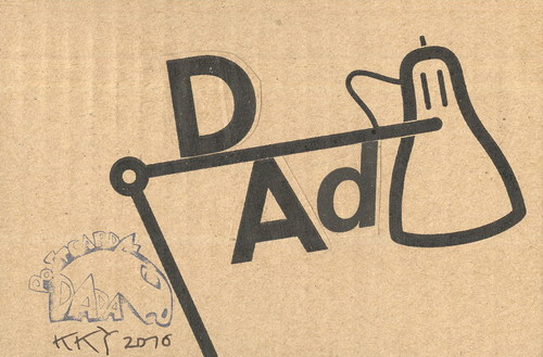 Cartoon: DADAlamp (medium) by Kestutis tagged dada,postcard,art,kunst,kestutis,lithuania