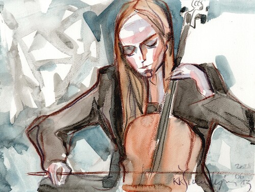 Cartoon: Festival Culture Night 1 (medium) by Kestutis tagged sketch,festival,music,culture,night,art,kuns,kestutis,lithuania