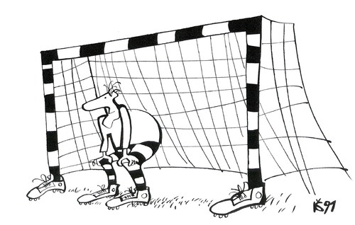 Cartoon: FOOTBALL FUN (medium) by Kestutis tagged fußball,sport,goalkeeper,soccer,fun,football