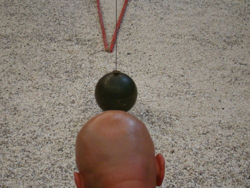 Cartoon: Foucault pendulum (medium) by Kestutis tagged dada,photo,foucault,pendulum,kestutis,lithuania