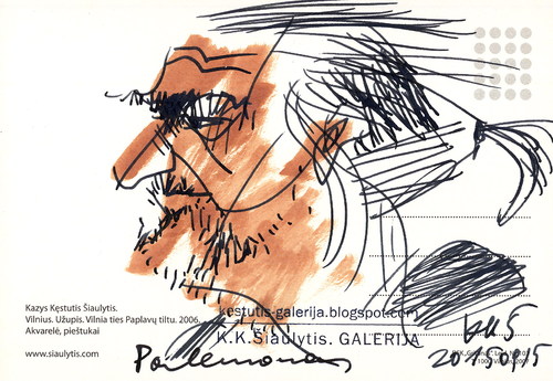 Cartoon: Gintaras Palemonas Janonis (medium) by Kestutis tagged art,kunst,sketch,kestutis,lithuania